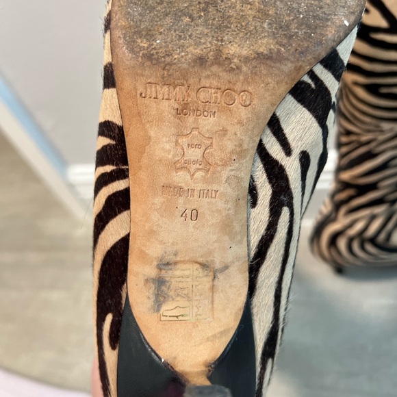 MOVING TO EUROPE! EVERYTHING MUST GO!REDUCED AGAIN.JIMMY CHOO ANIMAL PRINT BOOTS - Picture 2 of 6